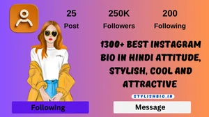 Best Instagram Bio In Hindi attitude, stylish, Cool and attractive