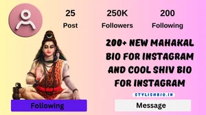 200+ New Mahakal Bio For Instagram and Cool Shiv Bio For Instagram