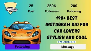 Best Instagram Bio for Car Lovers Stylish and Cool