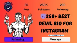 😈250+ Best Devil Bio For Instagram With Emoji [2024]