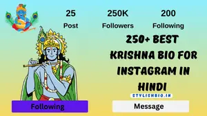 250+ Best Krishna Bio For Instagram in Hindi [2024]