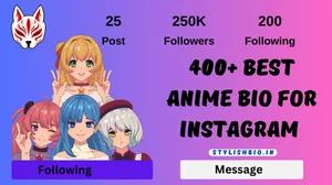 Best Anime Bio For Instagram & Anime Lover Bio