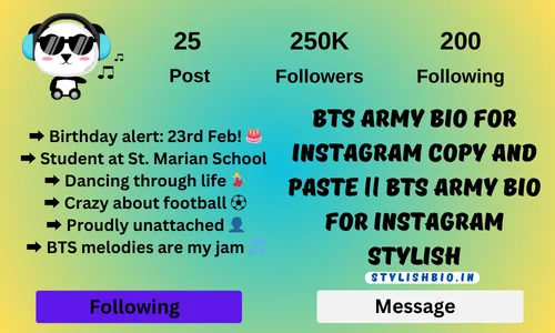 BTS Army Bio For Instagram Copy And Paste || BTS Army Bio For Instagram Stylish