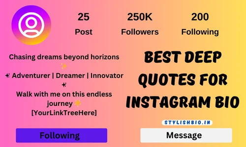 Best Deep Quotes for Instagram Bio