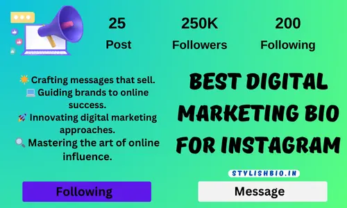 Best Digital Marketing Bio for Instagram