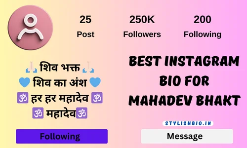 Best Instagram Bio for Mahadev Bhakt