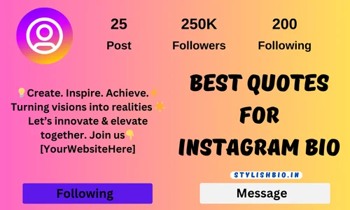 Best Quotes for Instagram Bio