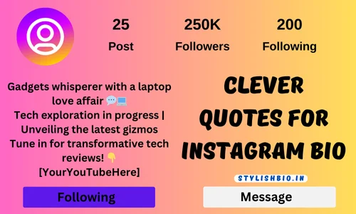 Clever Quotes for Instagram Bio