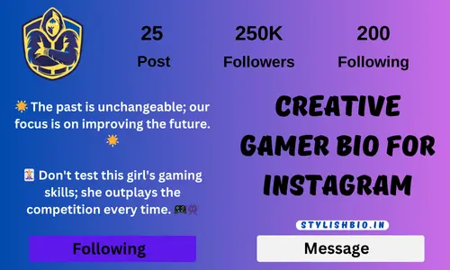 Creative Gamer Bio for Instagram