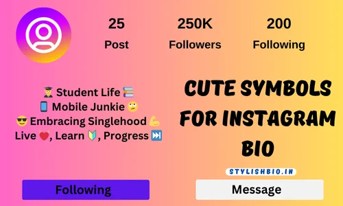 Cute symbols for instagram bio