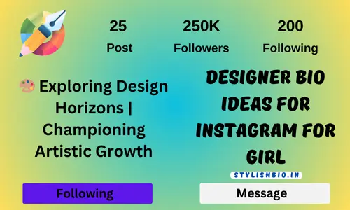 Designer Bio Ideas For Instagram For Girl