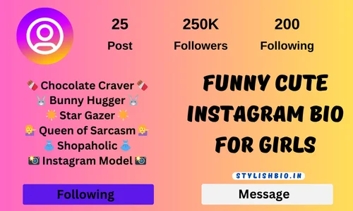 Funny Cute Instagram Bio for Girls