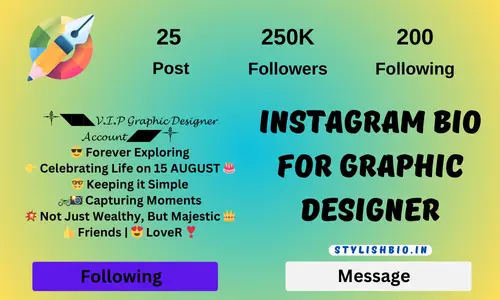 Instagram Bio For Graphic Designer