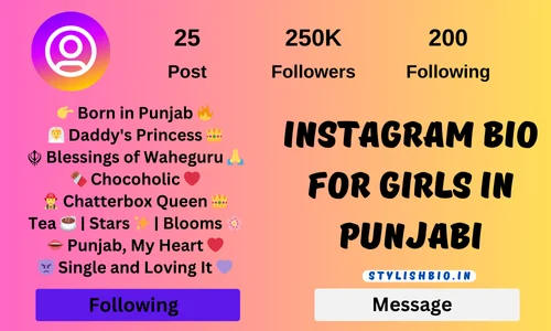 Instagram Bio for Girls in Punjabi