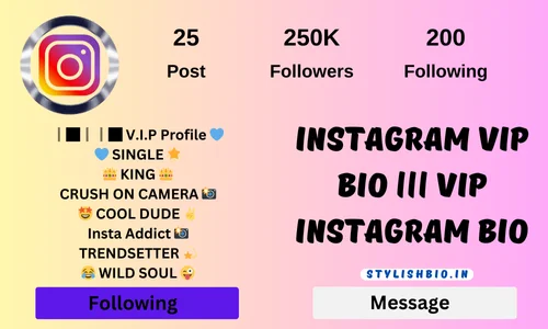 Instagram VIP Bio ||| Vip Instagram Bio