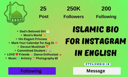 Islamic Bio For Instagram In English