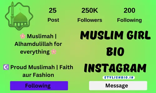 Muslim Girl Bio Instagram