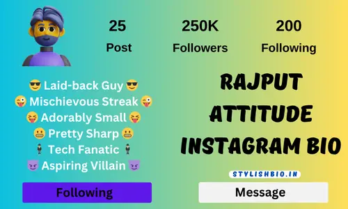 Rajput Attitude Instagram Bio