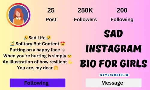 Sad Instagram Bio For Girls