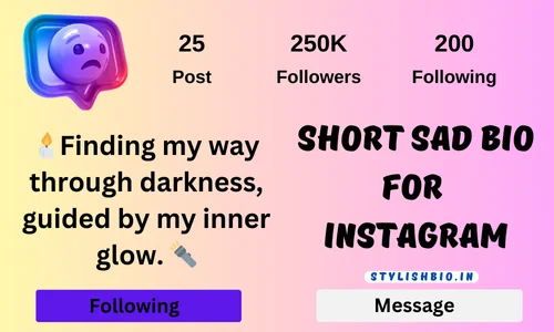 Short Sad Bio For Instagram