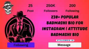 230+ Popular Badmashi Bio For Instagram | Attitude Badmashi Bio