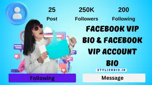 1090+ Best Facebook Vip Bio & Facebook Vip Account Bio