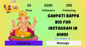 265+ Best Ganpati Bappa Bio For Instagram In Hindi