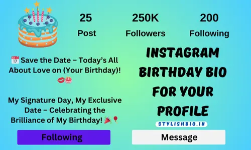 Instagram Birthday Bio For Your Profile