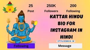 250+ Best Kattar Hindu bio for Instagram In Hindi