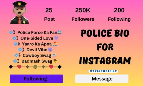 Police Bio For Instagram