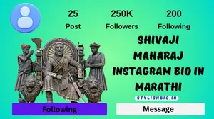 360+ Best Shivaji Maharaj Instagram Bio In Marathi